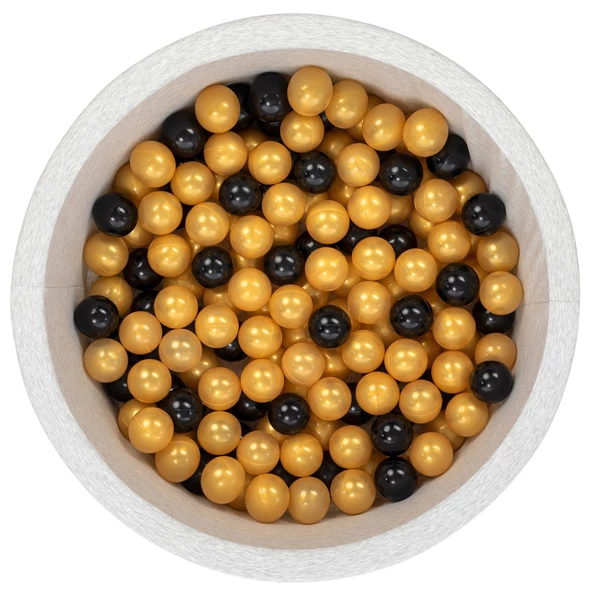 Wellgro Bubble Pops Açık Gri Sünger Top Havuzu / Gold, Gold, Siyah Toplu ürün görseli