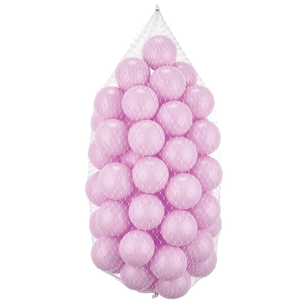 Wellgro Bubble Pops Açık Gri Sünger Top Havuzu / Lila, Beyaz, Siyah Toplu - 6