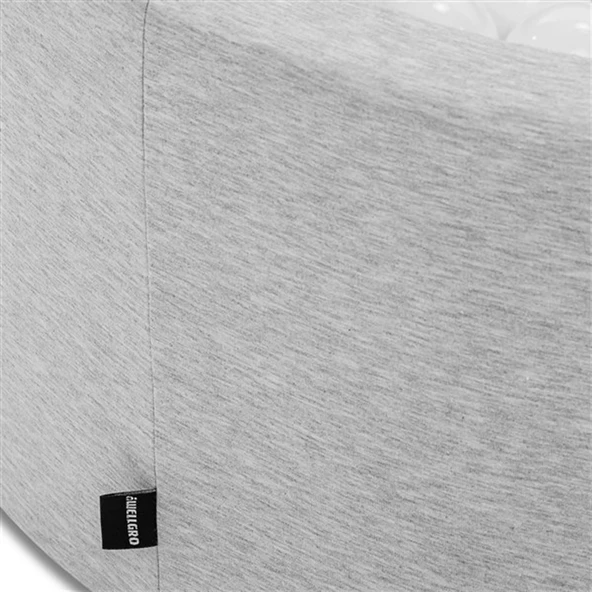 Wellgro Bubble Pops Açık Gri Sünger Top Havuzu / Beyaz, Beyaz, Lila Toplu - Resim 3