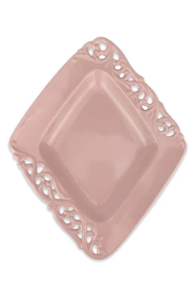 Digithome Royking 30 Cm Kare Porselen Tabak Pembe - Fc115011b C320.113