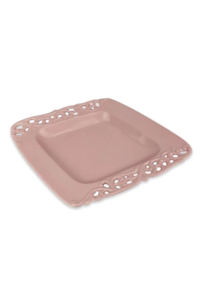 Digithome Royking 30 Cm Kare Porselen Tabak Pembe - Fc115011b C320.113 - 3