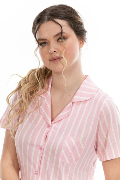 Etoile Kadın Bambu Kısa Kollu Pijama Takımı 73101 - 5