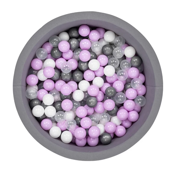 Wellgro Bubble Pops Gri Top Havuzu  - Gri/Beyaz/Seffaf/Lila Top ürün görseli