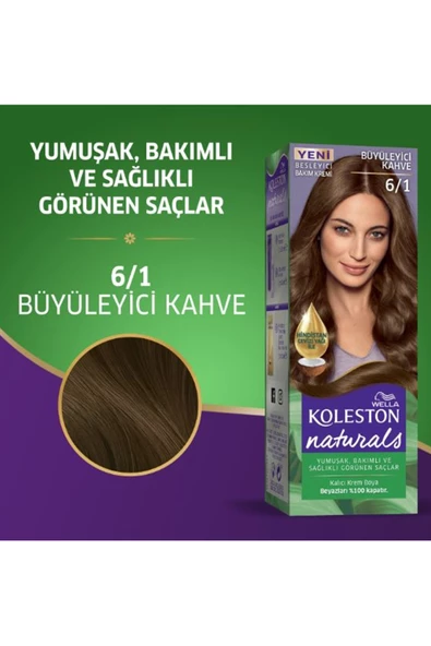 Naturals Saç Boyası Büyüleyici Kahve 6/1 - Resim 2