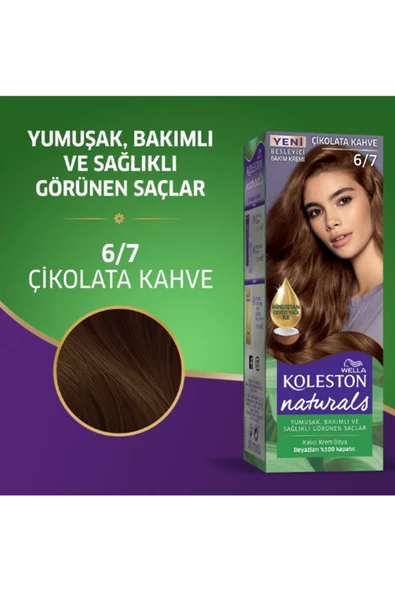 Naturals Saç Boyası Çikolata Kahve 6/7 2x Paket - Resim 4
