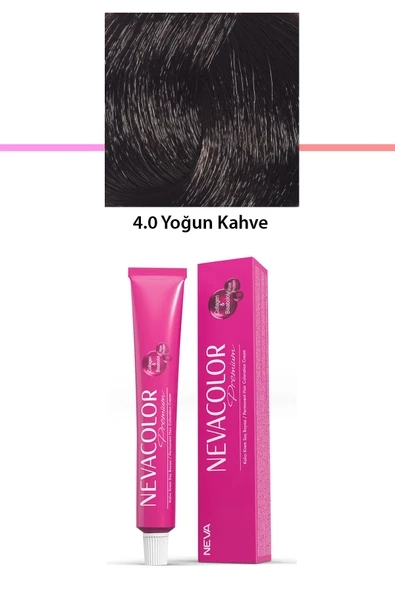Premium 4.0 Yoğun Kahve - Kalıcı Krem Saç Boyası 50 g Tüp - 1