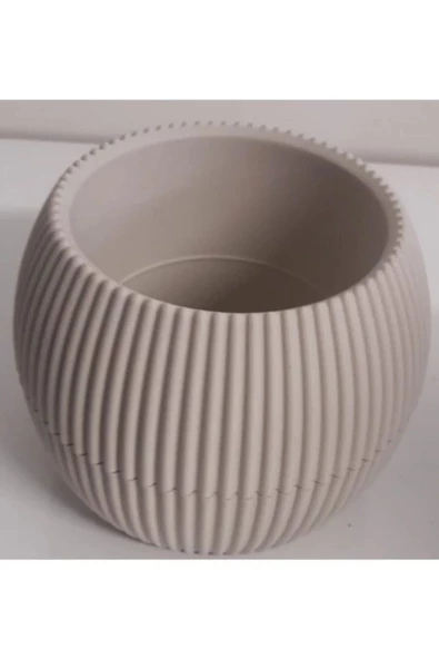 Mercan Saksı 2 Numara 0,35 Litre Su Hazneli Dekoratif Kaktüs Sukulent Saksı 11,8x9,2 cm - Resim 2