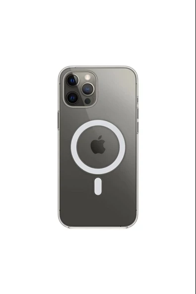 Iphone 13 Kılıf Kamera Lens Korumalı Magsafe Destekli Şeffaf Darbe Emici Sert Kapak - 2