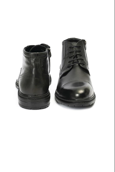 Greyder 76584 Hakiki Deri Bağcıklı Klasik Kürklü Erkek Bot - 6
