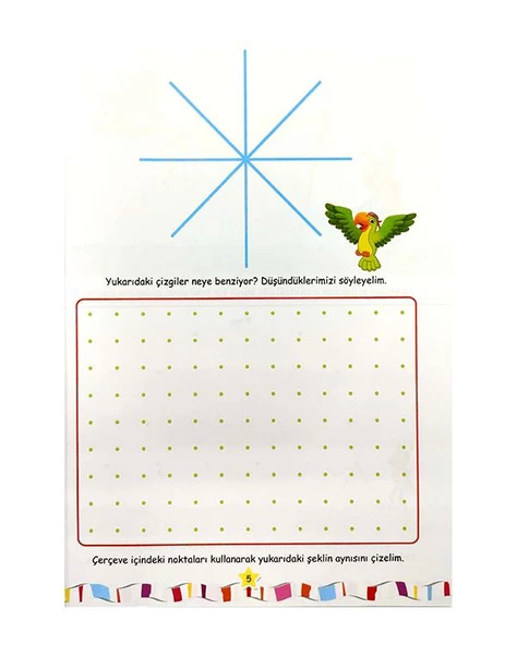 Dikkat Geliştiren Çizgiler Kitabı Mor Şemsiye Yayınları - Resim 3