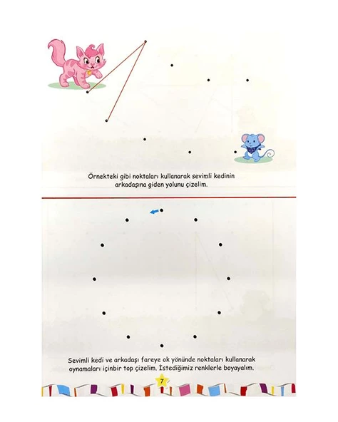 Dikkat Geliştiren Çizgiler Kitabı Mor Şemsiye Yayınları - Resim 4