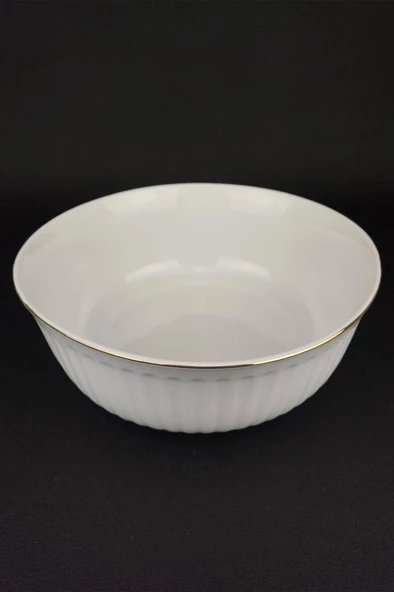 Digithome Laren Porselen Yuvarlak Salata Kase Gold – LMG 417 C320.113 - 3