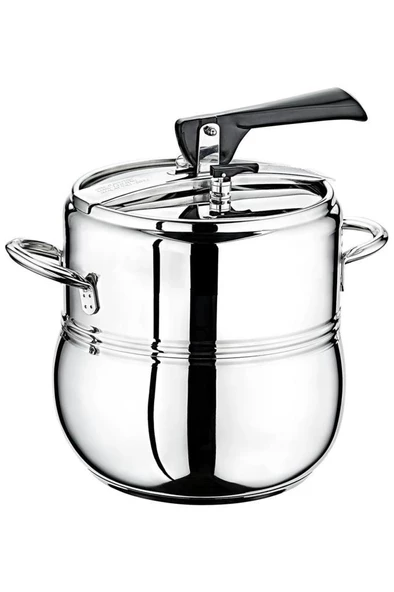 Oms Paslanmaz 5104 2 Parça Klasik Güveç Düdüklü Tencere 22 Cm 5 Litre - 152.5104.G.5.SADE
