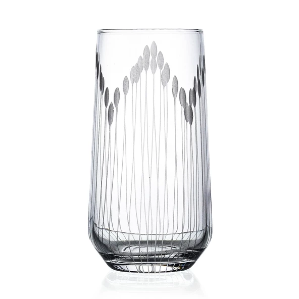 Decocia Kazaan 13 Parça 6 Kişilik  Bardak Seti Dik Karaflı Vega Desenli - Resim 5