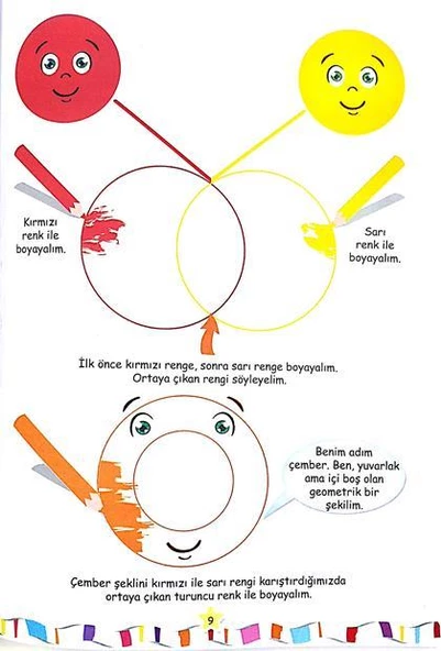 Dikkat Geliştiren Renkler ve Şekiller Mor Şemsiye Yayınları - Resim 2