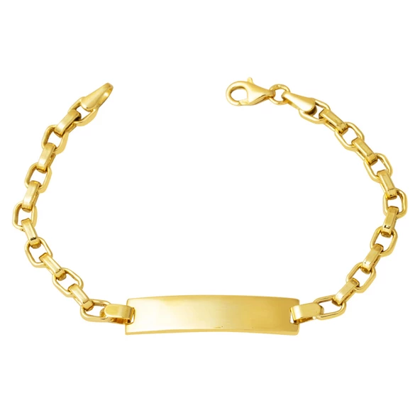 Trend 14 Ayar Altın Çocuk Künyesi ürün görseli 1