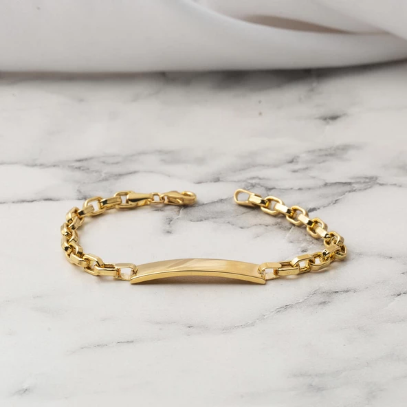 Trend 14 Ayar Altın Çocuk Künyesi - Resim 3