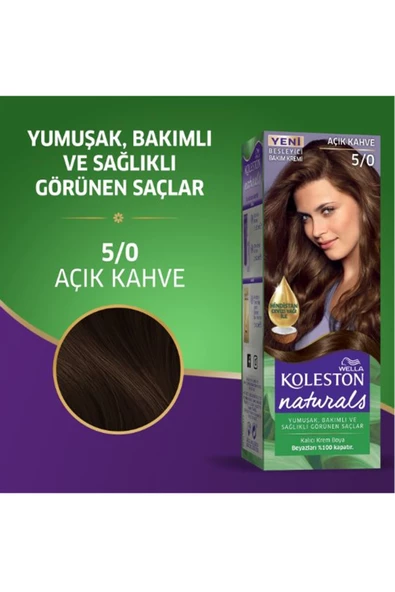 Naturals Saç Boyası Açık Kahve 5/0 2x Paket - Resim 4