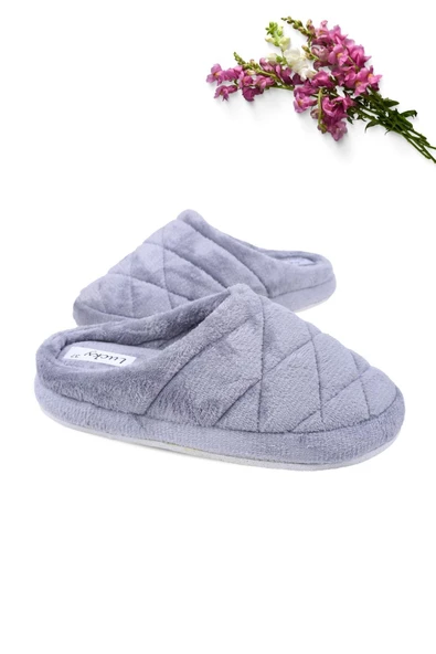 Walkenzo 2476 Kadın Pofuduk Tüylü Ev-Halı Terliği - Resim 3