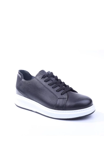 Voyager 5809 Siyah Erkek Hakiki Deri Poli Taban Ayakkabı ürün görseli