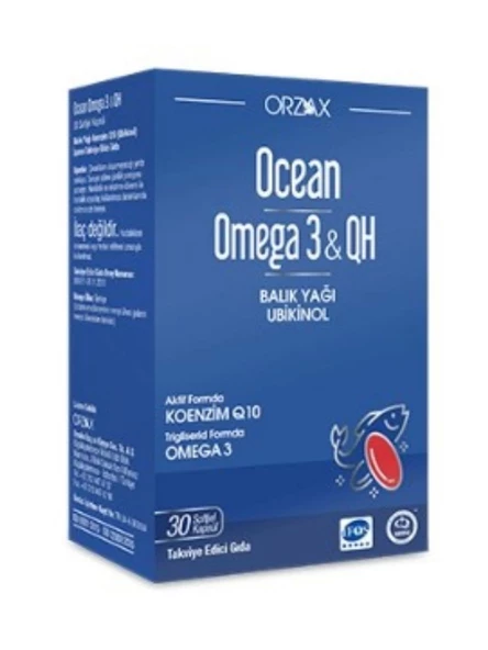Ocean Omega 3 & QH 30 Yumuşak Kapsül ürün görseli