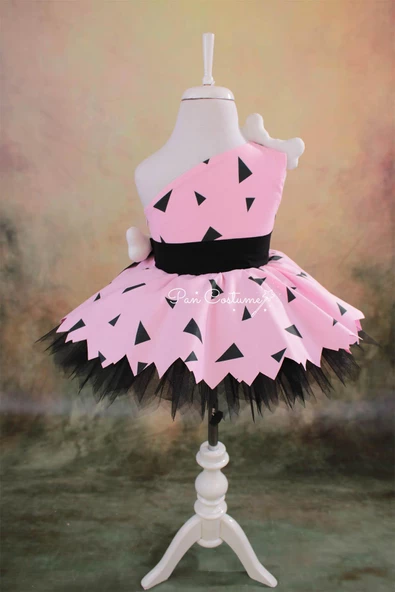 Çakmaktaş Çakıl Pembe Elbise - 4