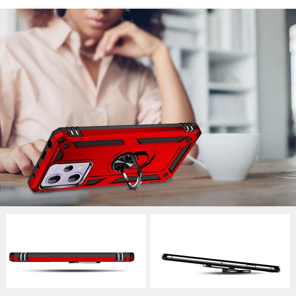 Vendas Xiaomi Redmi Note 12 Pro 5G Uyumlu Hulk Serisi Shock Proof Darbeye Dayanıklı Zırhlı Kılıf - 6