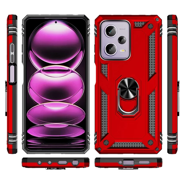Vendas Xiaomi Redmi Note 12 Pro 5G Uyumlu Hulk Serisi Shock Proof Darbeye Dayanıklı Zırhlı Kılıf - 7