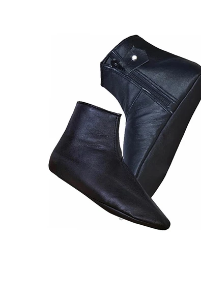 Walkenzo 249 Lastikli ve Fermuarlı Hakiki Koyun Derisi Mes
