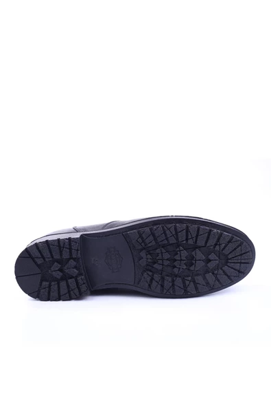 Çetintaş 4380 Siyah Büyük Numara Hakiki Deri Kürklü Erkek Kışlık Bot - 8