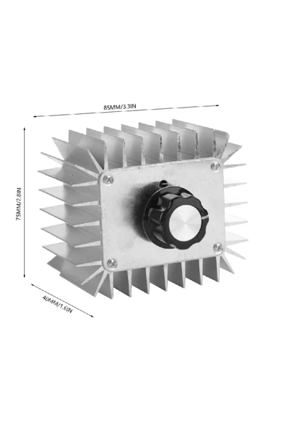 5000w Ac 220v Dimmer Rezistans, Isı, Fan, Motor Devir Hız Kontrol Dimmer - Resim 5