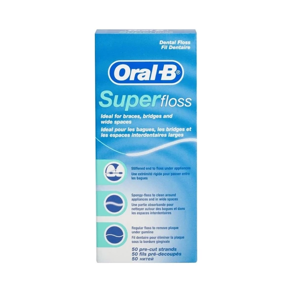 Oral-B Super Floss Diş İpi 50 Adet x 2