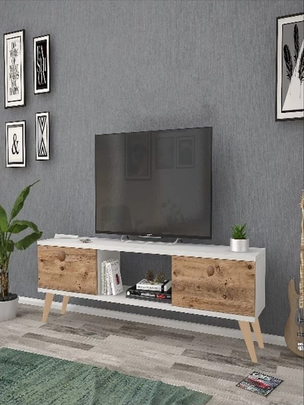 140 Cm Eda Beyaz-Atlantik Tv Ünitesi - 2