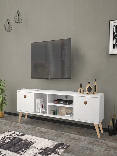 160 Cm Esin Beyaz Tv Ünitesi - 2