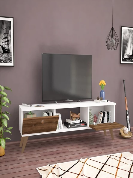 140 Cm Eda Beyaz-Haliç Tv  Ünitesi - 3