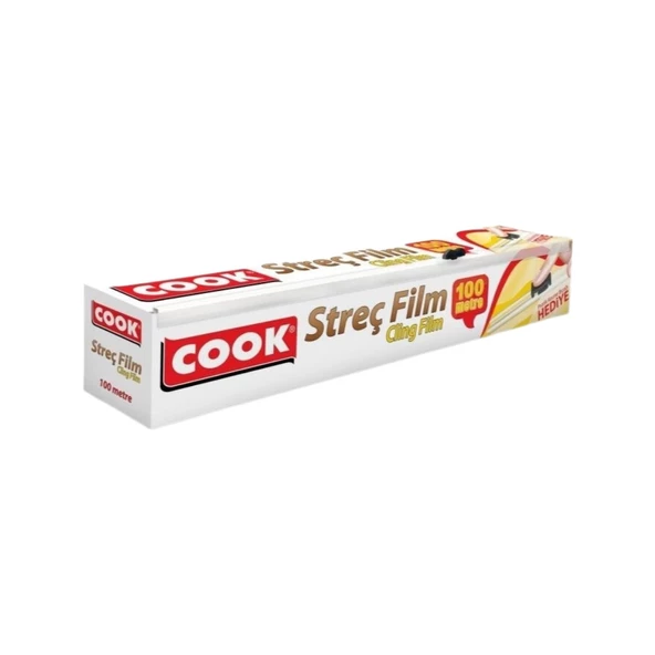 COOK Streç Film 30 cm x 100 m + Kayar Bıçak