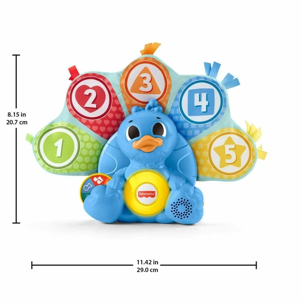 HNN82 Fisher-Price Linkimals - Rengarenk Tavus Kuşu - 3