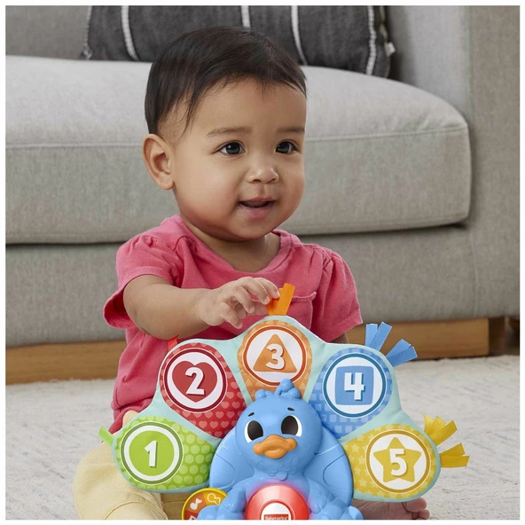 HNN82 Fisher-Price Linkimals - Rengarenk Tavus Kuşu - 5