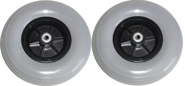 Akülü Tekerlekli Sandalye 200x50 Pu Dolgu Ön Teker 2 Adet