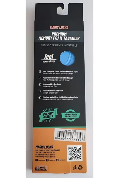 Magiclocks Mg900 Magic Locks Siyah Ortopedik Ayakkabı İç Tabanlık - 4