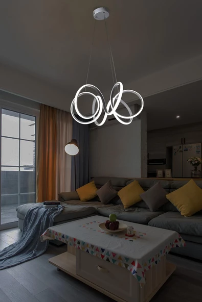 D-light Aurora Ledli Avize Beyaz - 2