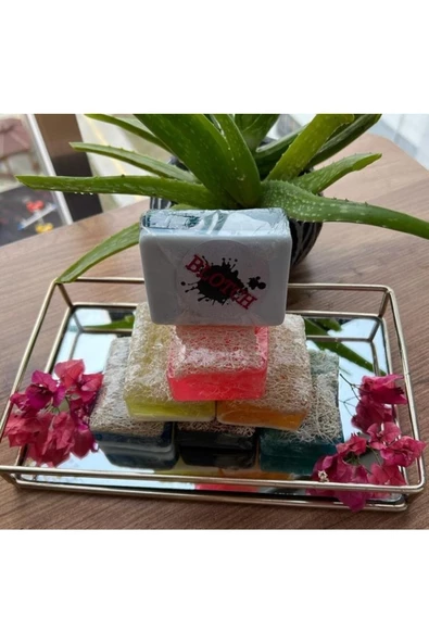 Doğal Kabak Lifli Eşek Sütlü Ballı Ve Aloeveralı Sabun 2'li Set Anneler Gününe Özel - Resim 3