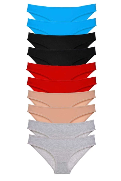 10 adet Süper Eko Set Likralı Kadın Slip Külot 533 ürün görseli 1