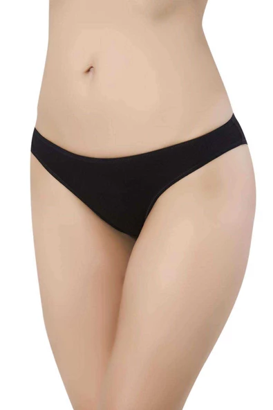 9 adet Süper Eko Set Likralı Kadın Slip Külot Siyah Beyaz Mavi - 4