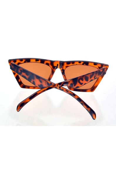 Leopar Çerçeve Cat Eye Kadın Güneş Gözlüğü - 3