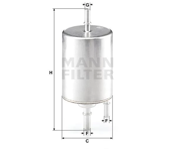 (MANN WK720/4) YAKIT FİLTRESİ AUDI A6 (4F/C6) 5.2 FSI V10 435HP 06/06-09/11