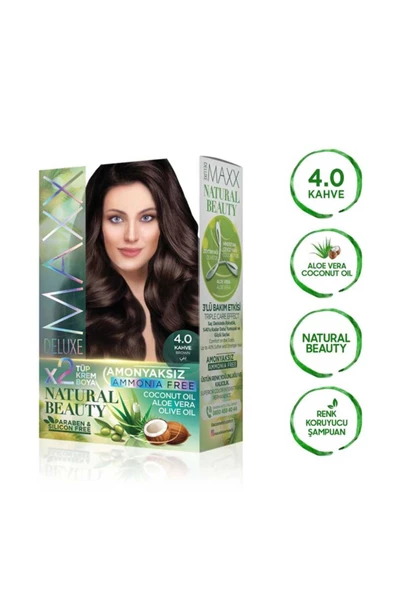 Natural Beauty Amonyaksız Saç Boyası 4.0 Kahve - 3
