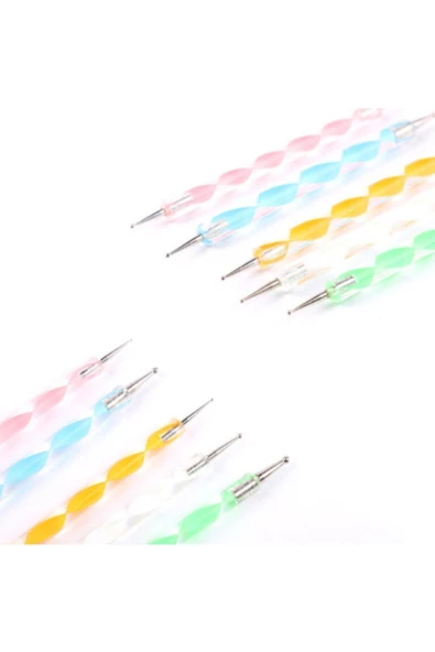 Nail Art Tırnak Süsleme Desen Dot Kalem Seti - 3