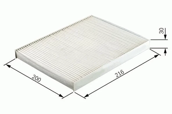 POLEN FİLTRESİ P4007-CITROEN C-CROSSER-MITSUBISHI LANCER VIII-OUTLANDER II-COLT 08=> (CU2141)