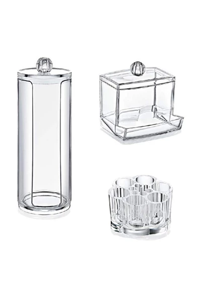 3'lü Organizer Makyaj Kozmetik Organizeri - 3